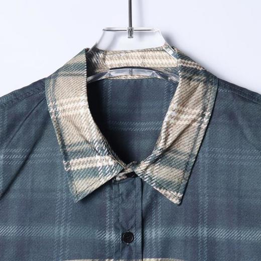 86006SDSA男装2026新款高贵轻奢美式复古撞色印花字母长袖衬衫百搭宽松 商品图2