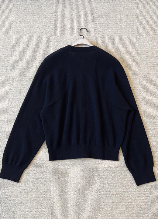 22-2新货直接秒杀 渠道货 小禾 肌理感针织 纯羊绒 黑色针织开衫 商品图9