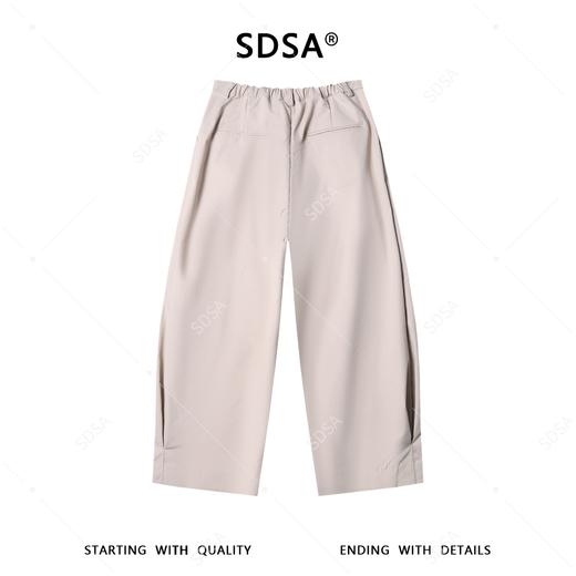 SDSA男装2026新款高贵轻奢百搭纯色收褶阔腿休闲裤时尚简约裤子 商品图4