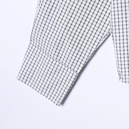 SDSA男士春夏新款痞帅男装时尚撞色格子铆钉翻领长袖衬衫百搭宽松 商品图5