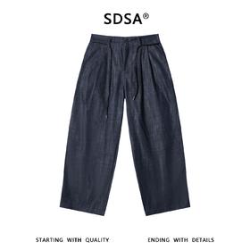 SDSA男士春夏新款痞帅男装韩版百搭时尚直筒牛仔裤复古小众裤子