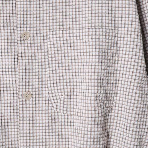 SDSA男装2026新款高贵轻奢潮牌时尚格子前短后长设计长袖衬衫百搭 商品图2