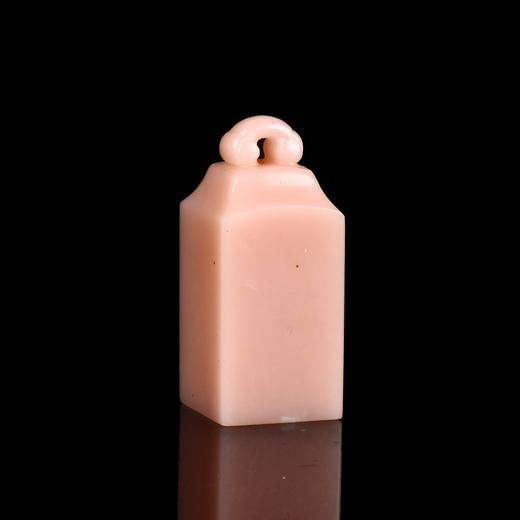 孤品17704云南粉冻如意钮方章姓名章书画印章藏书印-1.8*1.8*4.1cm 商品图2