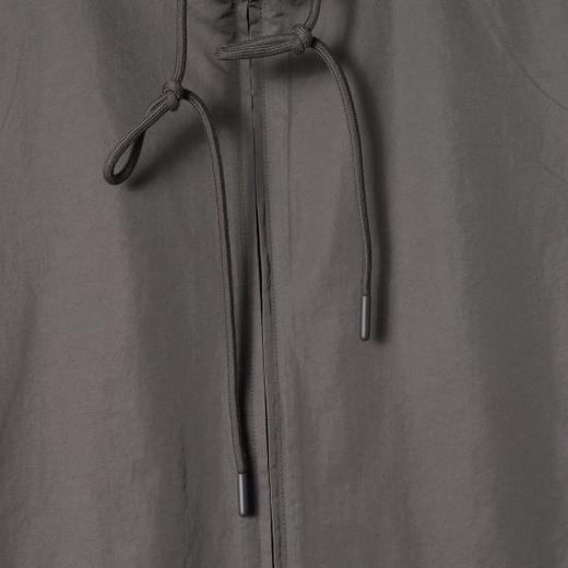 8256SDSA男装2026新款高贵轻奢韩版时尚纯色拉链立领衬衫外套百搭宽松 商品图2