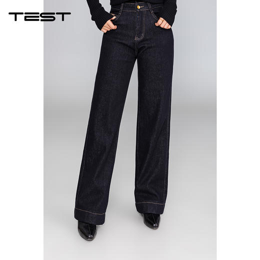 冬上新时尚气质直筒高级感百搭牛仔裤3254102 商品图1