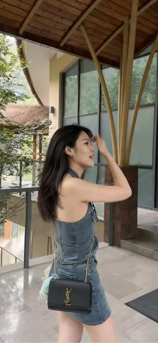 YSL Kate 小号 黑金 鱼子酱牛 链条包 商品图3