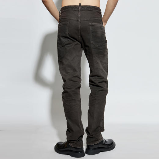 DSQUARED2 男士字母徽标标签“642”修身牛仔裤 深灰色 S74LB1774 S39781 143 商品图2
