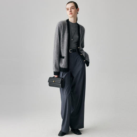 【咕咕同款】PALUOPO/PLV领女开衫ET2F8106R/约重325g帕罗 商品图5