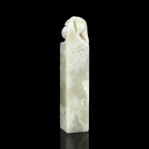 孤品17709昌化冻石瓜果钮硕果累累方章姓名章斋馆印-2.0*2.0*10.0cm 商品图1