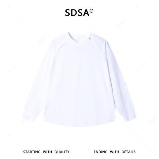 6622003SDSA男装2026新款高贵轻奢韩版肌理感圆领长袖T恤百搭时尚上衣 商品图1