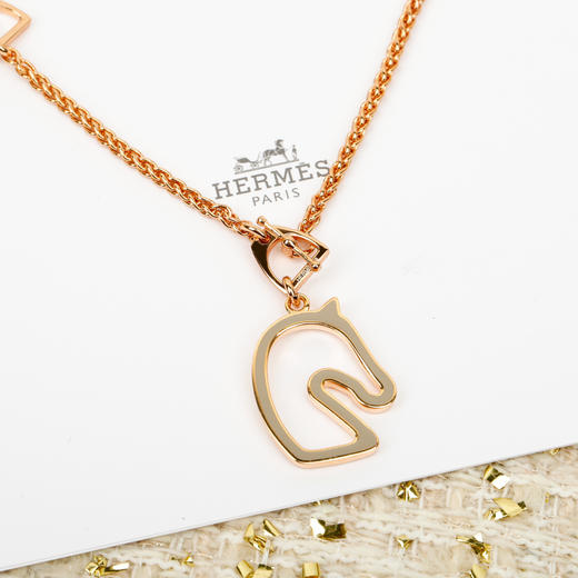 爱马仕 马年限定珐琅镂空项链（XTY） 商品图4