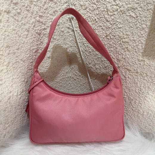 Prada 2000 深粉色 降落伞 尼龙  hobo 腋下包 商品图1