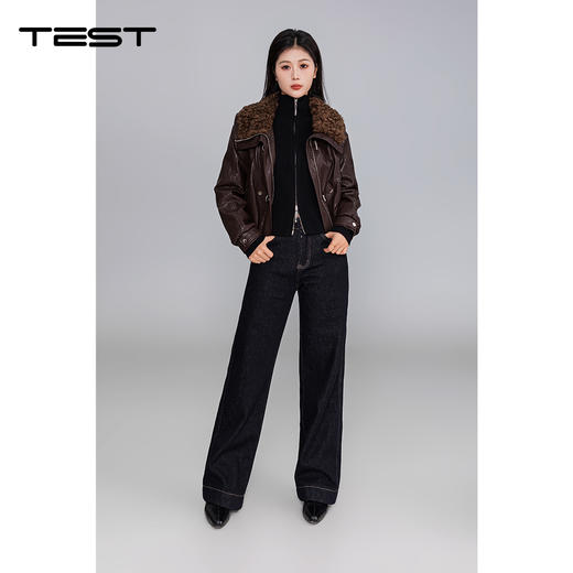 冬上新时尚气质直筒高级感百搭牛仔裤3254102 商品图3