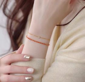 新年好事成双手链 银镀金首饰 （非质量问题 不退不换）