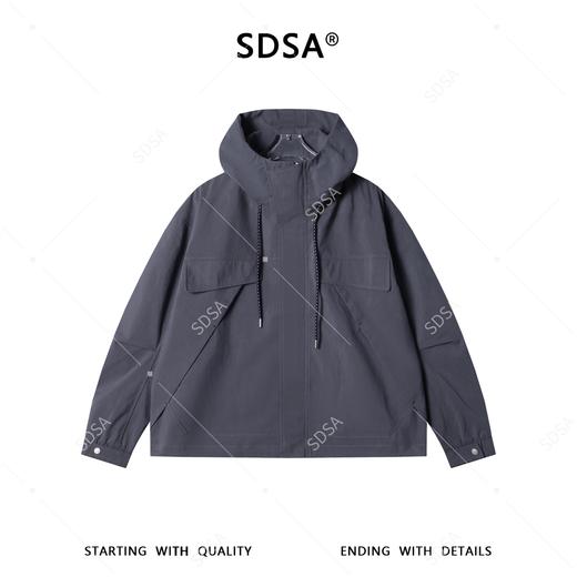 J6006SDSA男士春夏新款痞帅男装美式简约复古工装连帽夹克外套百搭时尚 商品图1