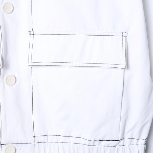 OAS2807SDSA男装2026新款高贵轻奢韩版百搭翻领明线撞色夹克外套宽松时尚 商品图3