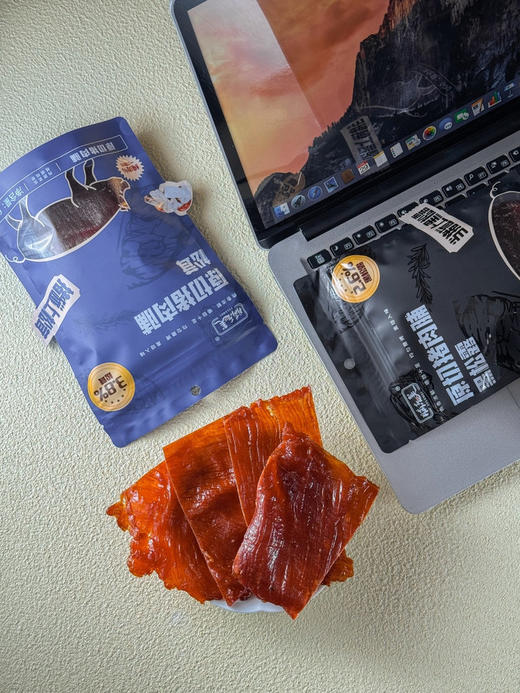 【2.8-2.24不发】【黑松露/松茸原切大块猪肉脯】纯肉一刀整切❌山姆💰19.9一袋，现开团💰39.9到手5袋❗✅鲜肉原切整片，❌拒绝冻肉 商品图3