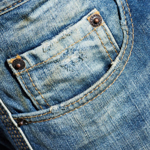 DSQUARED2 男士字母徽标刺绣做旧休闲牛仔裤 蓝色 S71LB1651 D30011 470 商品图3