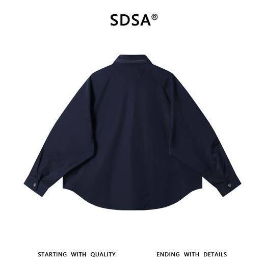 8256SDSA男装2026新款高贵轻奢韩版时尚纯色拉链立领衬衫外套百搭宽松 商品图5