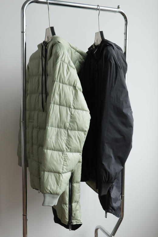 元单 E@ 双面穿燕尾中长款羽绒服 YR210 商品图4