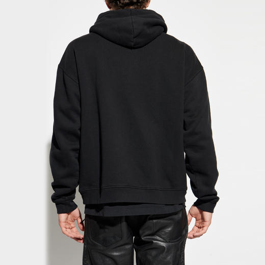 DSQUARED2 男士Magliano联名徽标刺绣贴片棉质连帽外套 黑色 S71HG0151 S25030 900 商品图2