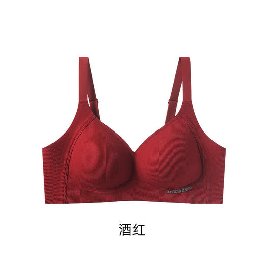 【拍1发2无痕螺纹秋冬磨毛提拉内衣】女小胸提拉聚拢无钢圈收副乳防垂文胸罩 商品图6