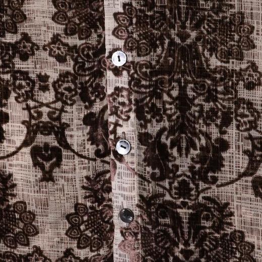 26CS15SDSA男装2026新款高贵轻奢时尚简约重工花卉立领衬衫百搭宽松衬衣 商品图3