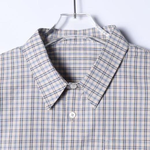 265009SDSA男士春夏新款痞帅男装韩版经典撞色格纹格子长袖衬衫百搭时尚 商品图2