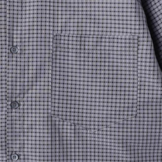 SDSA男士春夏新款痞帅男装时尚撞色格子铆钉翻领长袖衬衫百搭宽松 商品图3