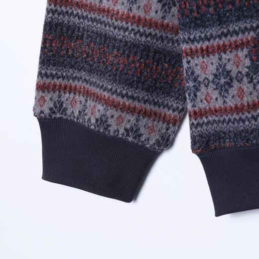 SDSA男士秋冬新款痞帅男装潮牌撞色条纹半拉链立领连帽卫衣百搭 商品图3