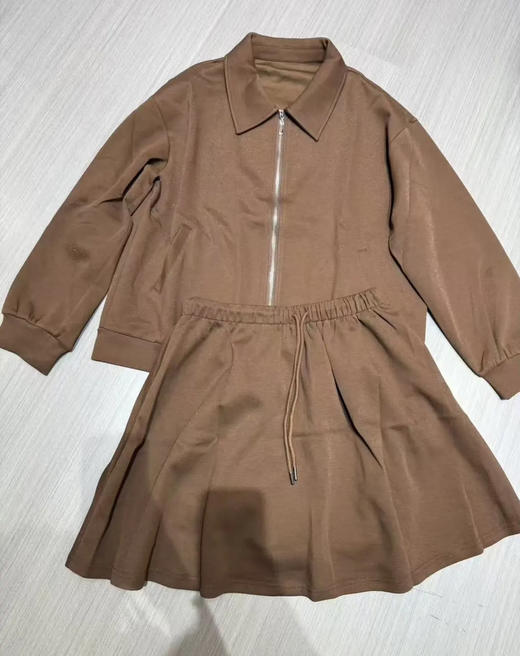 原单独立设计师拉链细闪闪卫衣外套+百褶裙 商品图3