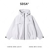 SDSA男装2026新款高贵轻奢美式百搭纯色拉链立领连帽夹克外套宽松 商品缩略图0