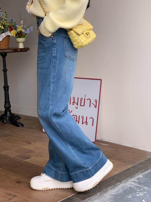 【百图lulu定制】【轻松牛仔裤】棉莱赛尔混纺 轻松 直筒牛仔裤 商品图2