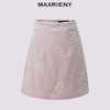 MAXRIENY【商场同款-25春新品】MAXRIENY宫廷压花半裙精致a摆短裙(货号:MC85SK801) 商品缩略图4
