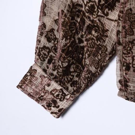 26CS15SDSA男装2026新款高贵轻奢时尚简约重工花卉立领衬衫百搭宽松衬衣 商品图4