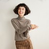 一线成型~无缝堆堆领山羊绒衫女软糯高领宽松套头针织打底衫毛衣 商品缩略图0