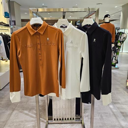 M&L家早春新款情侣款长袖上衣来啦！渠道商出货🚚❗️原厂珠地功能面料，吸汗透气舒适！设计感十足，属于很典型的一款马克龙T恤，实在太好看啦！ 商品图0