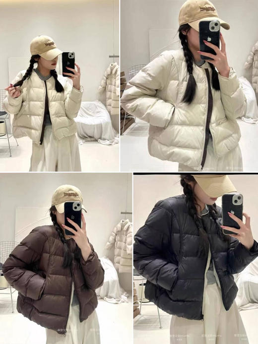 甜甜酱无领短款鹅绒服 商品图7