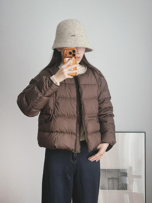 甜甜酱无领短款鹅绒服 商品图1