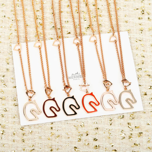 爱马仕 马年限定珐琅镂空项链（XTY） 商品图0