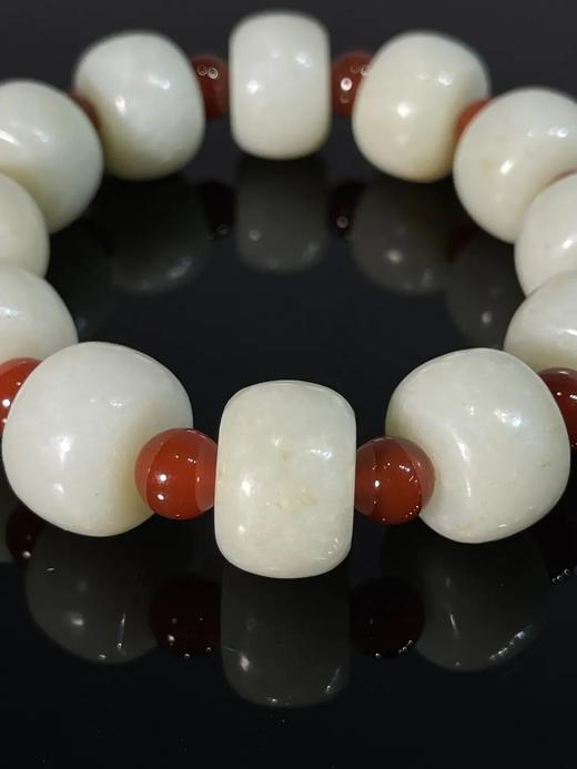 白玉大剁珠手链，顺丰包邮 商品图14