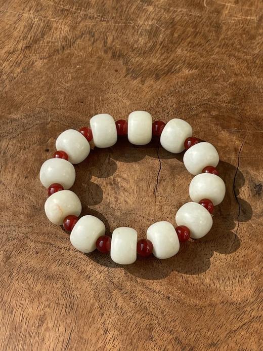 白玉大剁珠手链，顺丰包邮 商品图12