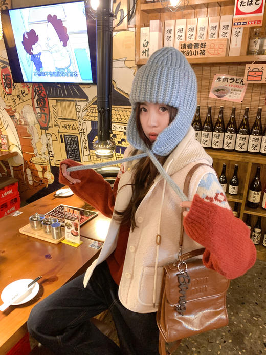 <曾小咸推荐>现货秒杀 ！微信超特价！冬保暖护耳毛线帽子 日常79.99 立减50 秒杀29.99！！毛衣  秒杀99.99！ 商品图5