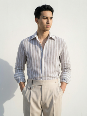 「16款可选」Merino Brothers 100%亚麻&棉亚麻混织意式工艺衬衫