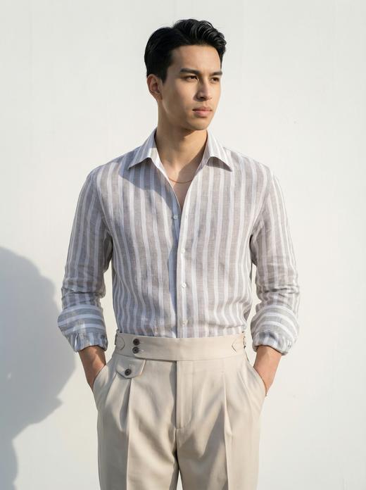 「16款可选」Merino Brothers 100%亚麻&棉亚麻混织意式工艺衬衫 商品图0