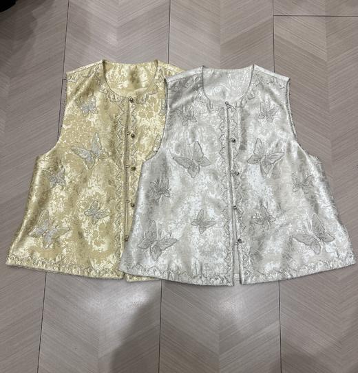 【门店同款】ENJOY春季“画中行”定制蝶影流光中式马甲 169594060 商品图0