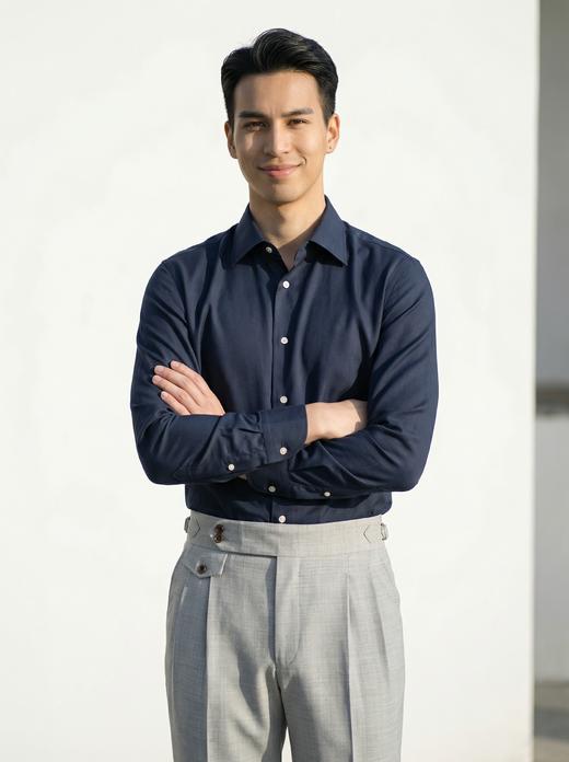 「44款可选」Reda Active 澳洲美丽诺羊毛意式工艺衬衫 商品图2