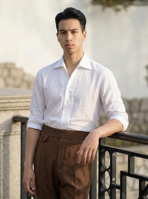 「16款可选」Merino Brothers 100%亚麻&棉亚麻混织意式工艺衬衫 商品图4