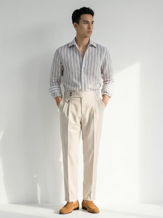 「16款可选」Merino Brothers 100%亚麻&棉亚麻混织意式工艺衬衫 商品图1