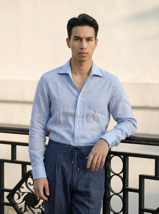 「16款可选」Merino Brothers 100%亚麻&棉亚麻混织意式工艺衬衫 商品图6